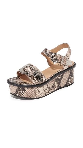 Toga Pulla Embossed Flatform Sandals