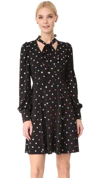 Marc Jacobs Long Sleeve Dress With Tie