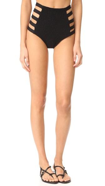 Tori Praver Swimwear Solids Vera Strappy High Waist Bottoms