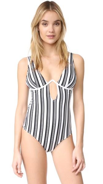 Minkpink Show Your Stripes One Piece Swimsuit