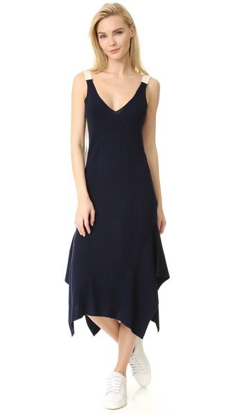 T By Alexander Wang Rib Low Sccop Back Tank Dress