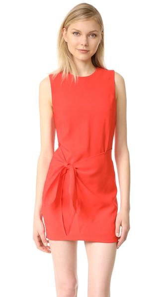 Line Dot Riel Tied Dress