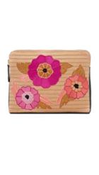Lizzie Fortunato Safari Clutch With Flower Power