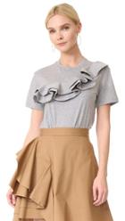 Msgm Ruffle Tee