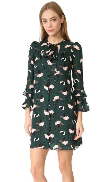 Derek Lam 10 Crosby Dress With Ruffle Sleeves