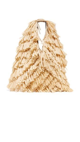 Mm6 Straw Hobo Bag