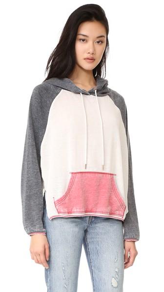 Free People Tri Color Hoodie