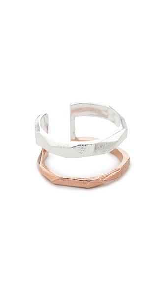 Maya Magal Faceted Stripe Ring