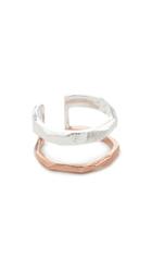 Maya Magal Faceted Stripe Ring
