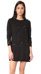 Lna Destroyed Sweatshirt Dress