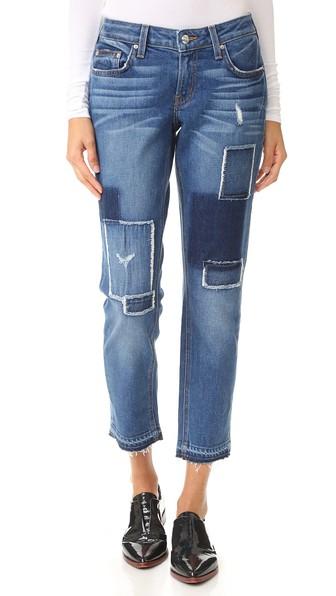 Derek Lam 10 Crosby Mila Mid Rise Slim Boyfriend Jeans