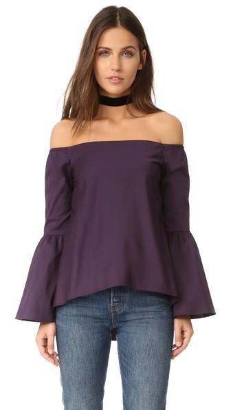 525 America Off Shoulder Bell Sleeve Top