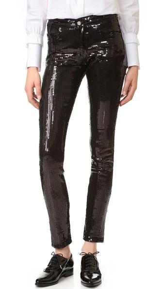 Victoria Victoria Beckham Skinny Sequin Pants