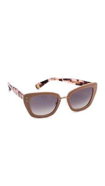 Marc Jacobs Sunglasses Thick Frame Sunglasses - Gold/black/brown Gradient