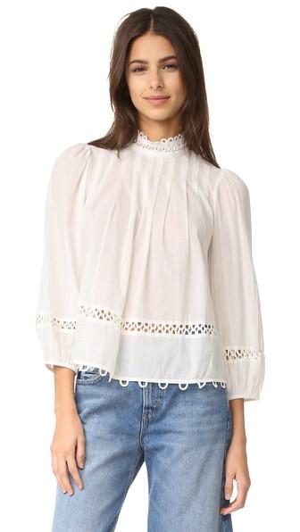 Apiece Apart Tula High Neck Blouse