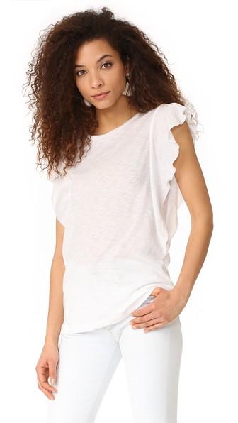 David Lerner Ruffle Sleeve Tank