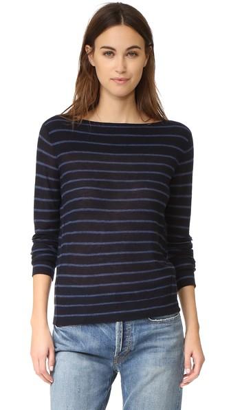 Vince Striped Cashmere Sweater