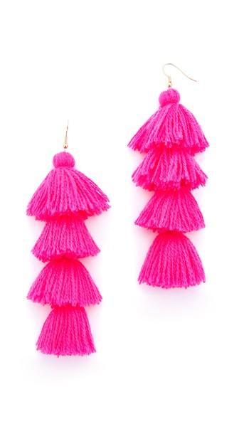 Misa Solid Tassel Earrings