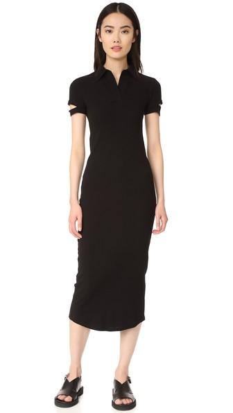 Helmut Lang Ribbed Shirtdress