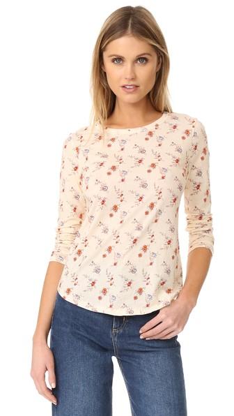 La Vie Rebecca Taylor Long Sleeve Wild Posey Tee