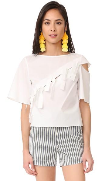Whit Tie Top