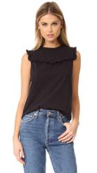 La Vie Rebecca Taylor Sleeveless Ruffle Top