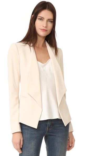 Alice Olivia Francisca Draped Collar Blazer