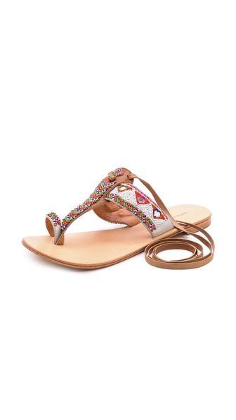 Antik Batik Adonis Beaded Sandal - Multico