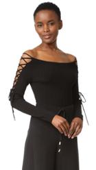 Cushnie Et Ochs Boat Neck Bodysuit