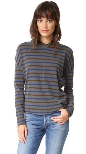 Stateside Long Sleeve Stripe Hoodie