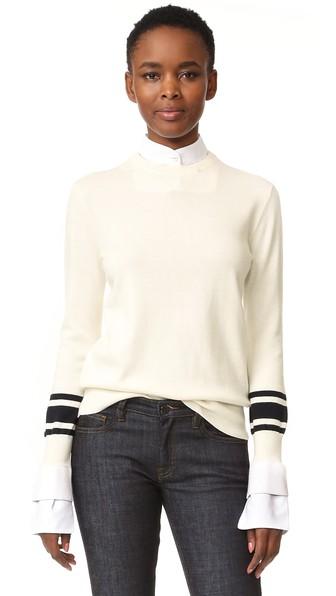Victoria Victoria Beckham Contrast Cuff Sweater