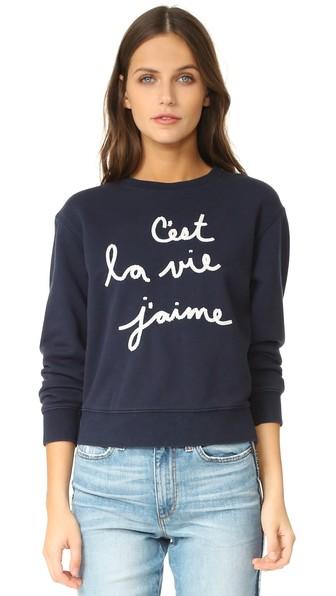 La Vie Rebecca Taylor Embroidered Sweatshirt