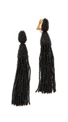 Oscar De La Renta Classic Long Tassel Earrings