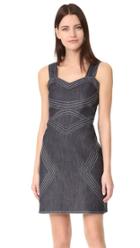 Derek Lam 10 Crosby Raw Denim Sleeveless Fitted Dress