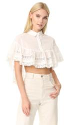 Red Valentino Crochet And Lace Blouse