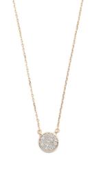 Adina Reyter Solid Pave Disc Necklace