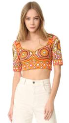 Moschino Printed Crop Top