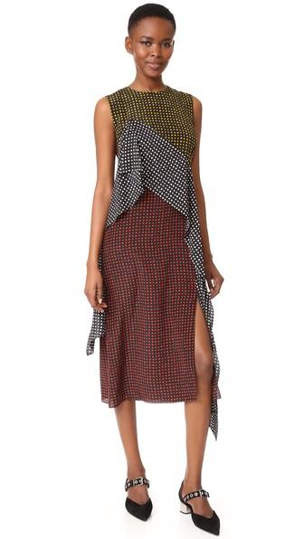 Diane Von Furstenberg Sleeveless Ruffle Dress
