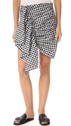 Marques Almeida Shirting Front Gathered Skirt