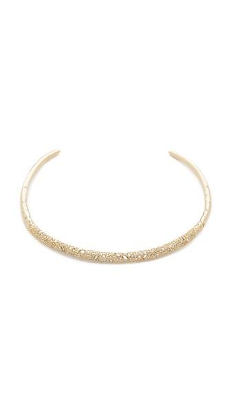 Alexis Bittar Crystal Encrusted Thin Collar Necklace