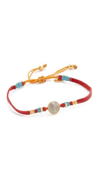 Chan Luu Labradorite Pull Tie Leather Bracelet