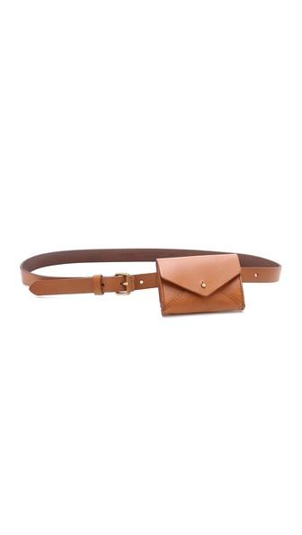 Madewell The Pouch Belt - English Saddle