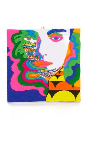 Olympia Le Tan Face Clutch