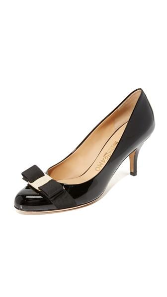 Salvatore Ferragamo Carla Round Toe Pumps
