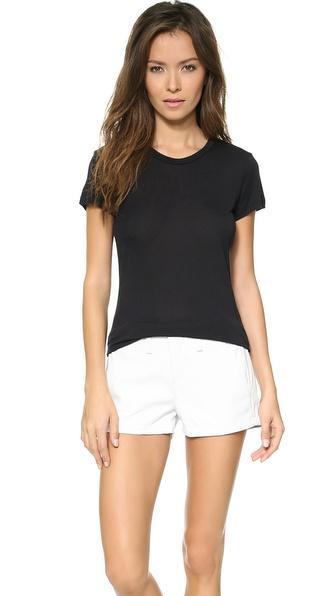 Rag & Bone/jean Basic Modal Brando Tee - Black