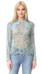 Self Portrait Cutout Floral Top