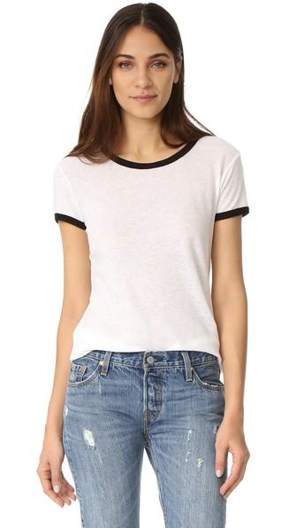 The Lady The Sailor Banded Basic Crew Tee