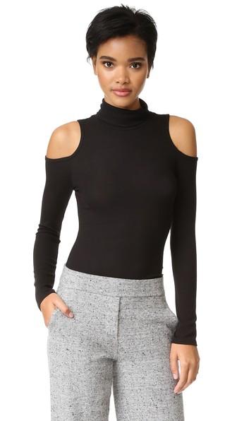 Lanston Cold Shoulder Turtleneck Top