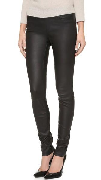 Helmut Lang Stretch Leather Pants