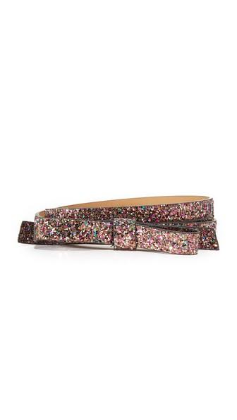 Kate Spade New York Glitter Classic Bow Belt
